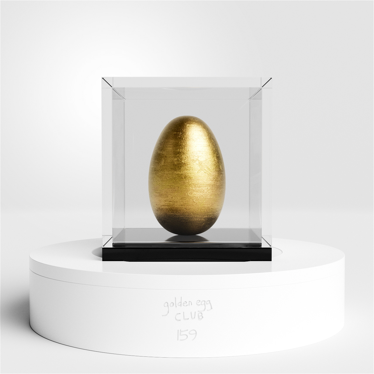 golden egg sculpture #159