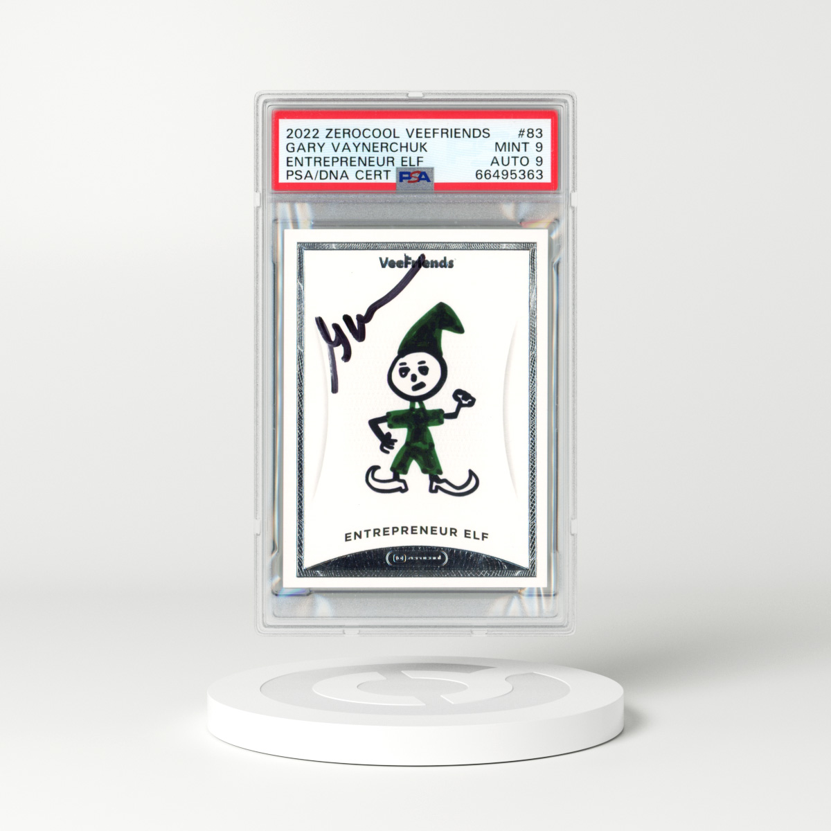 2022 Zerocool VeeFriends #83 Entrepreneur Elf (signed by Gary Vee) (PSA 9 MINT)