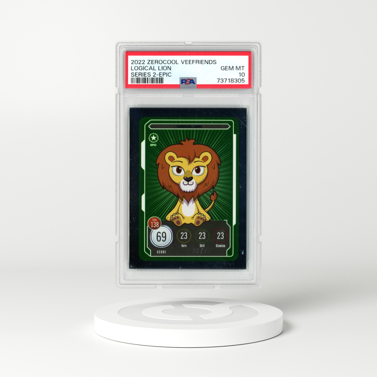 2022 Zerocool VeeFriends Logical Lion (PSA 10 GEM MINT)