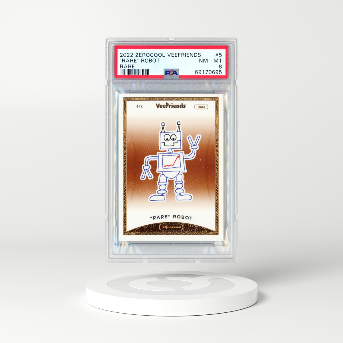 2022 Zerocool VeeFriends #5 "Rare" Robot (PSA 8 NM-MT)