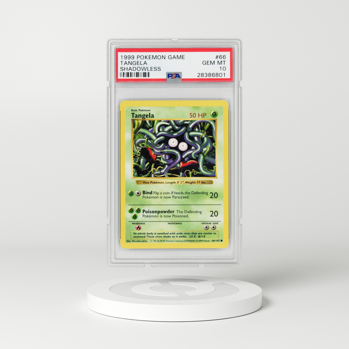 1999 Pokémon Base Set #66 Tangela