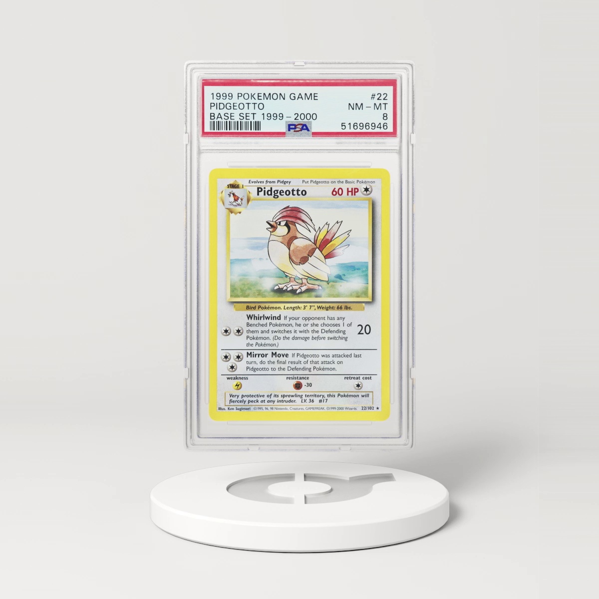 1999 Pokémon Base Set Pidgeotto #22 (PSA 51696946)