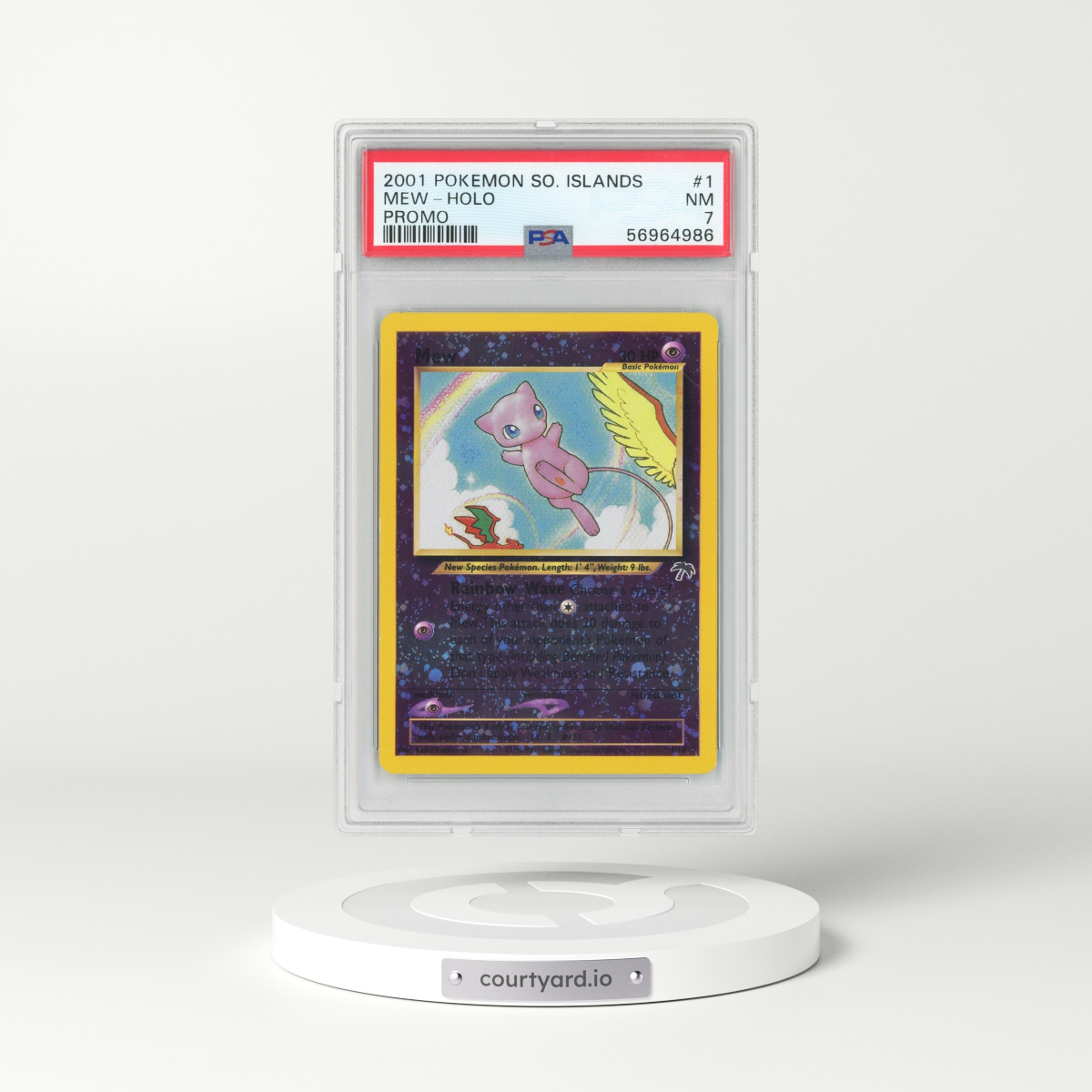 2001 Southern Islands #1 Mew - Holo (PSA 7 NM)