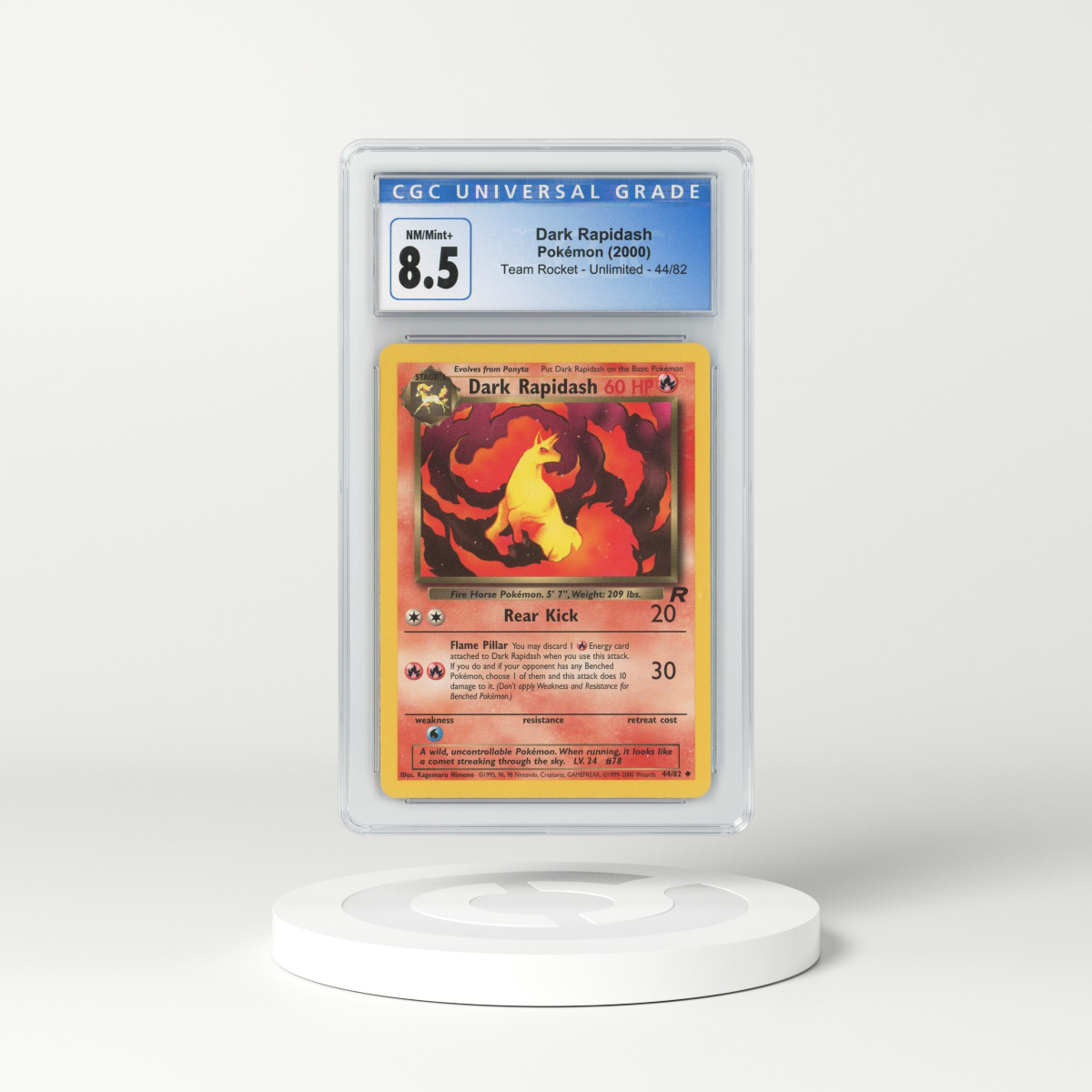 2000 Team Rocket #44 Dark Rapidash (CGC 8.5 NM-MT+)