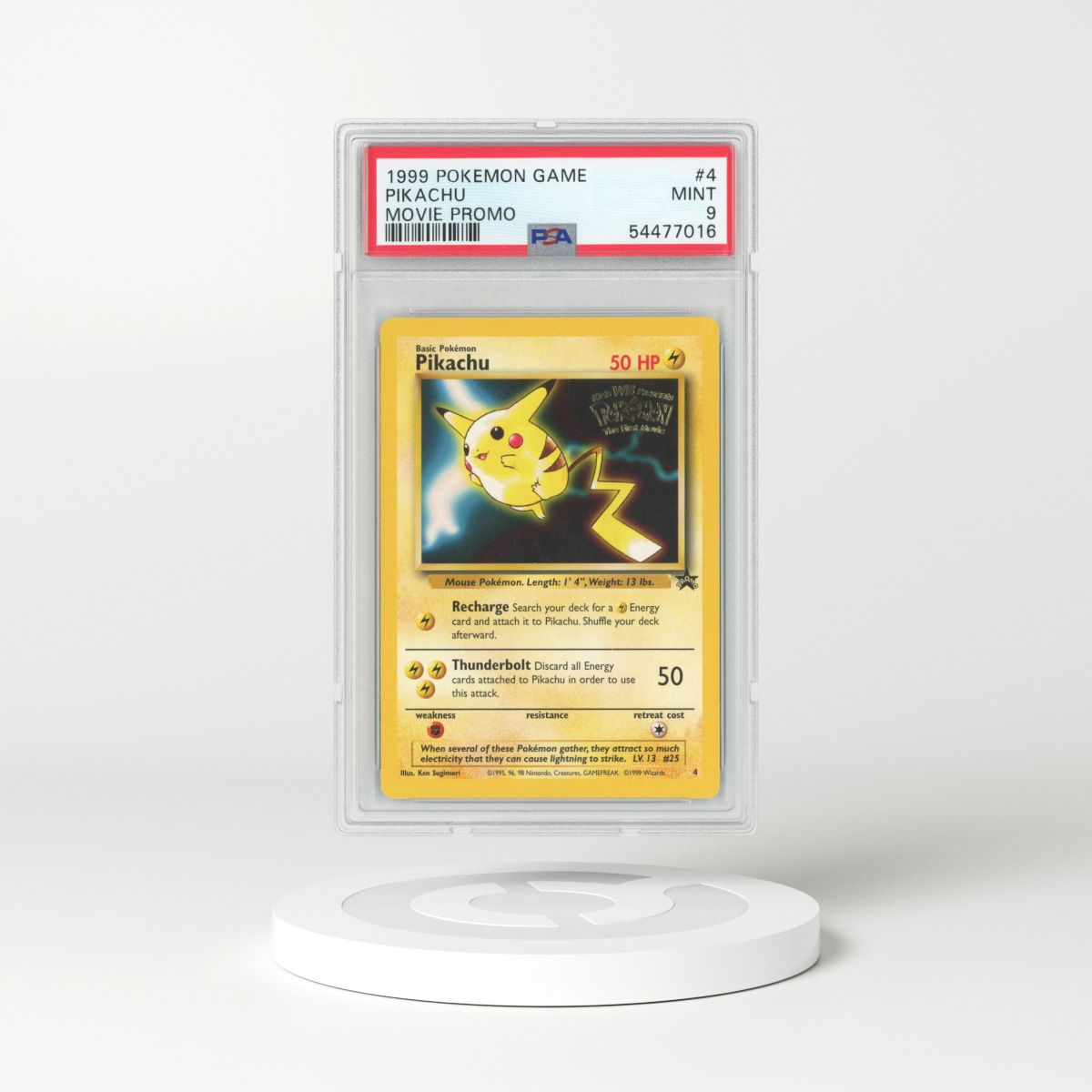 Pokemon World Collection DUTCH Pikachu 4 Movie Promo PSA 9