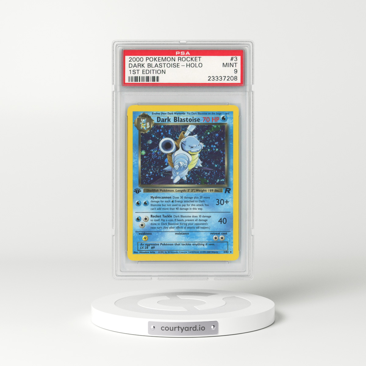 2000 Team Rocket #3 Dark Blastoise - 1st Edition Holo (PSA 9 MINT)