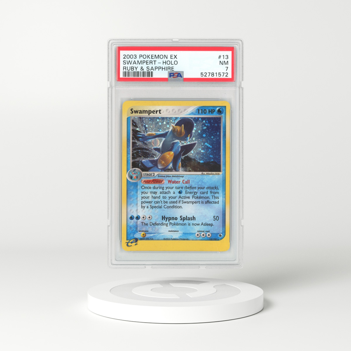 2003 EX Ruby & Sapphire #13 Swampert - Holo (PSA 7 NM)