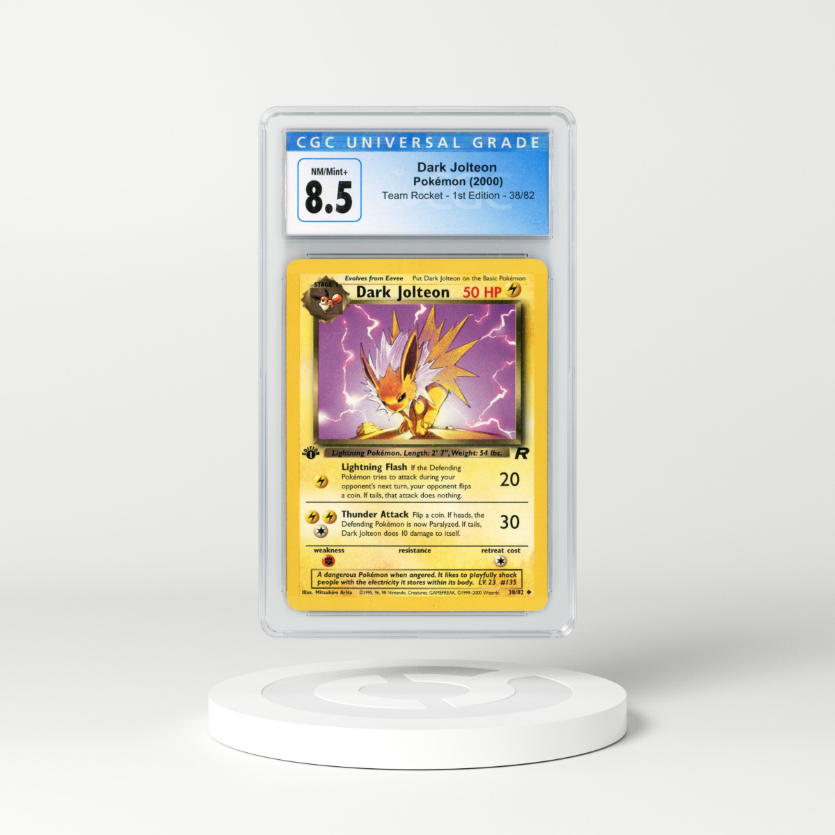2000 Team Rocket #38 Dark Jolteon - 1st Edition (CGC 8.5 NM-MT+)