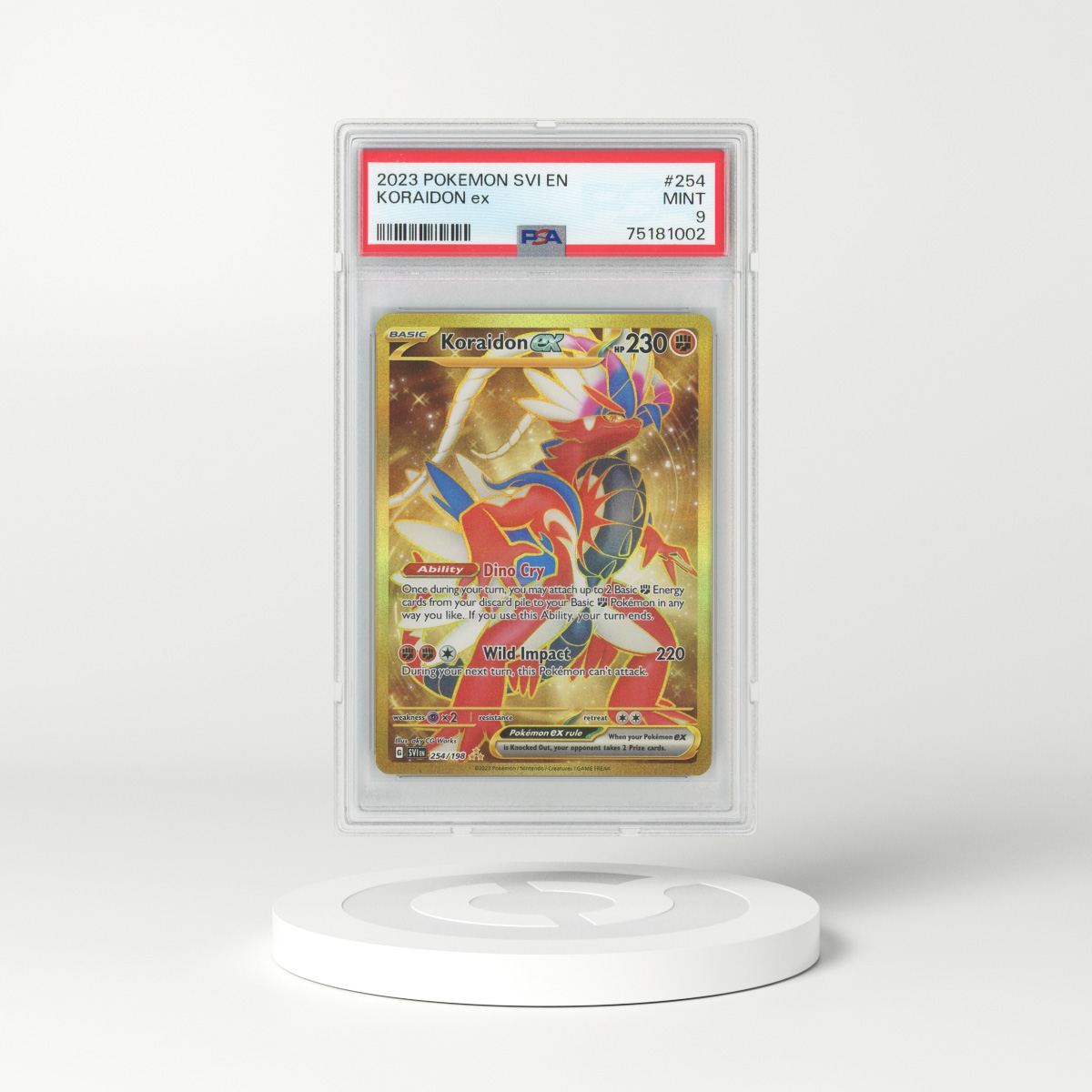2023 Scarlet & Violet #254 Koraidon ex - Full Art Holo (PSA 9 MINT)