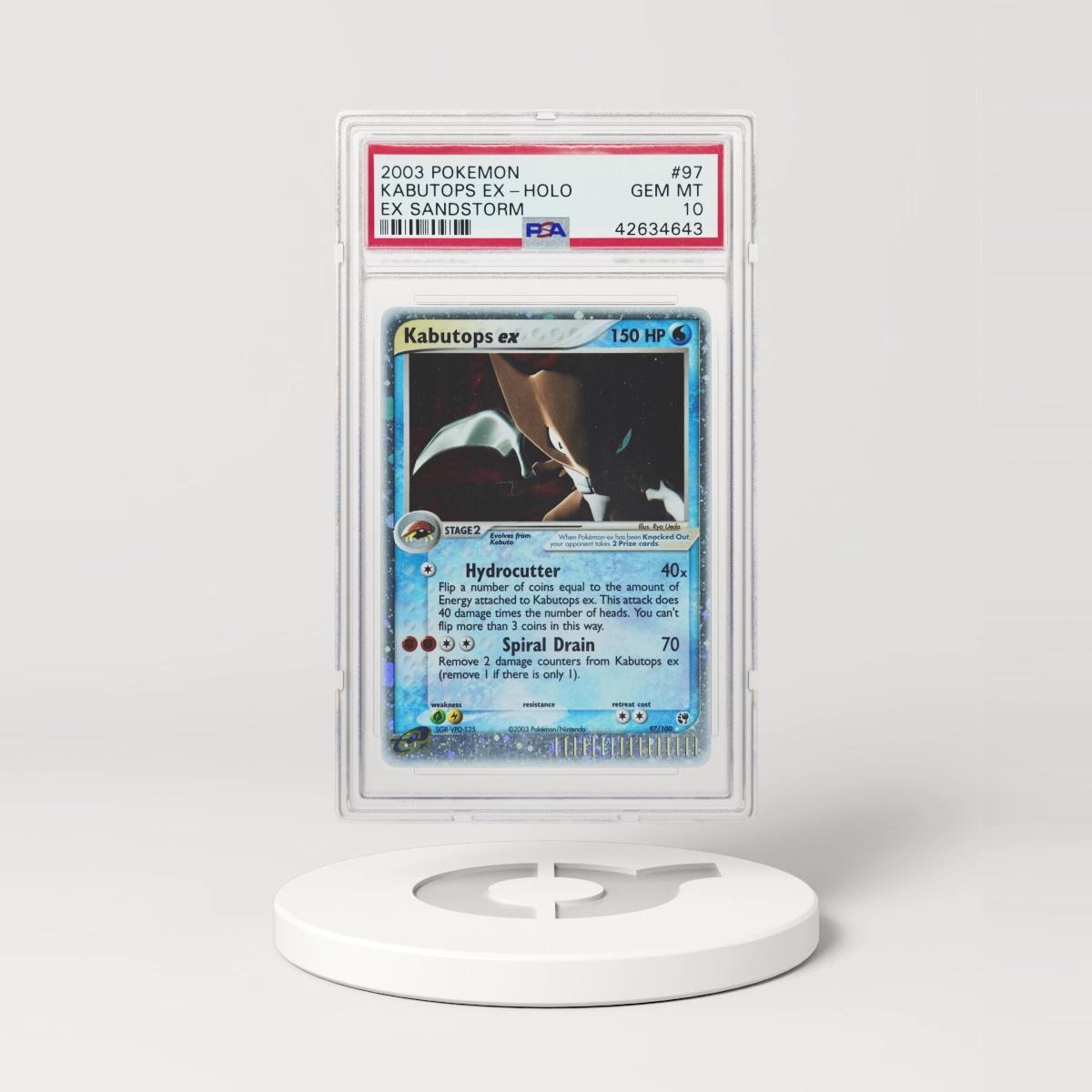 2003 EX Sandstorm #97 Kabutops EX (PSA 10 GEM MINT)