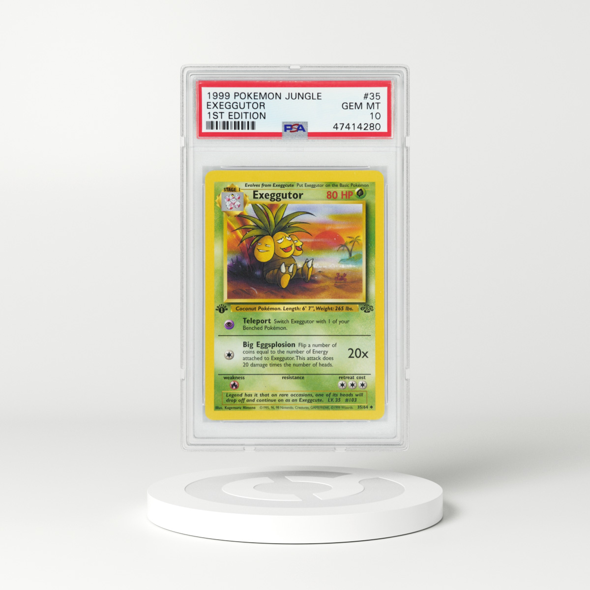 1999 Jungle #35 Exeggutor - 1st Edition (PSA 10 GEM MINT)
