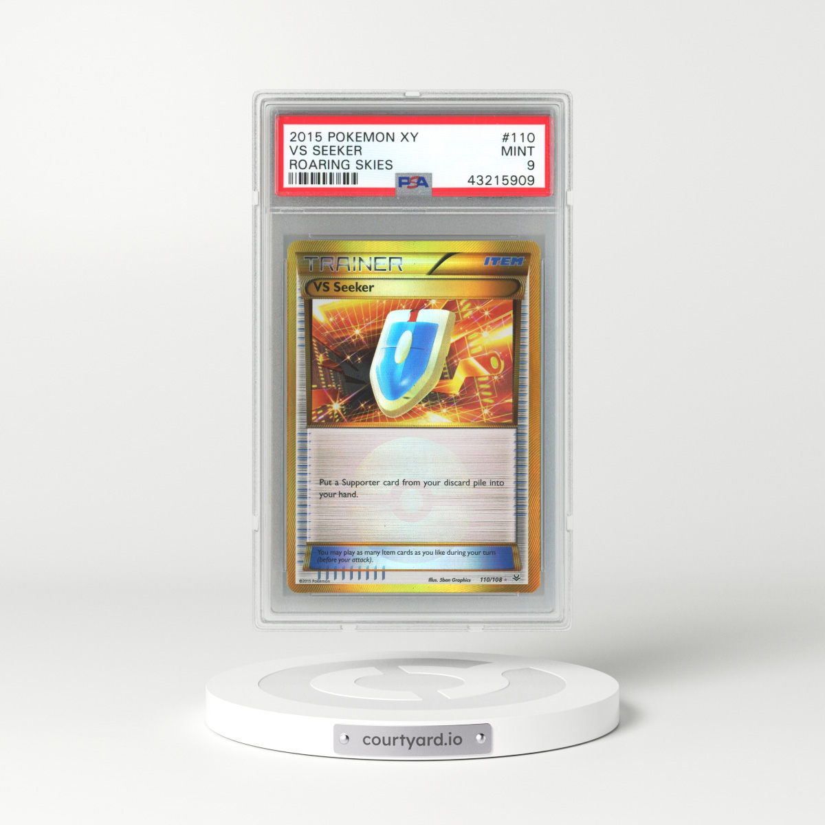 2015 Roaring Skies #110 VS Seeker - Holo (PSA 9 MINT)