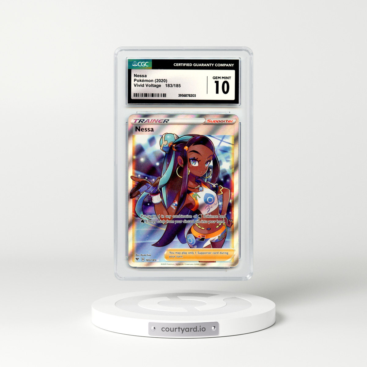 2020 Vivid Voltage #183 Nessa - Full Art Holo (CGC 10 GEM MINT)