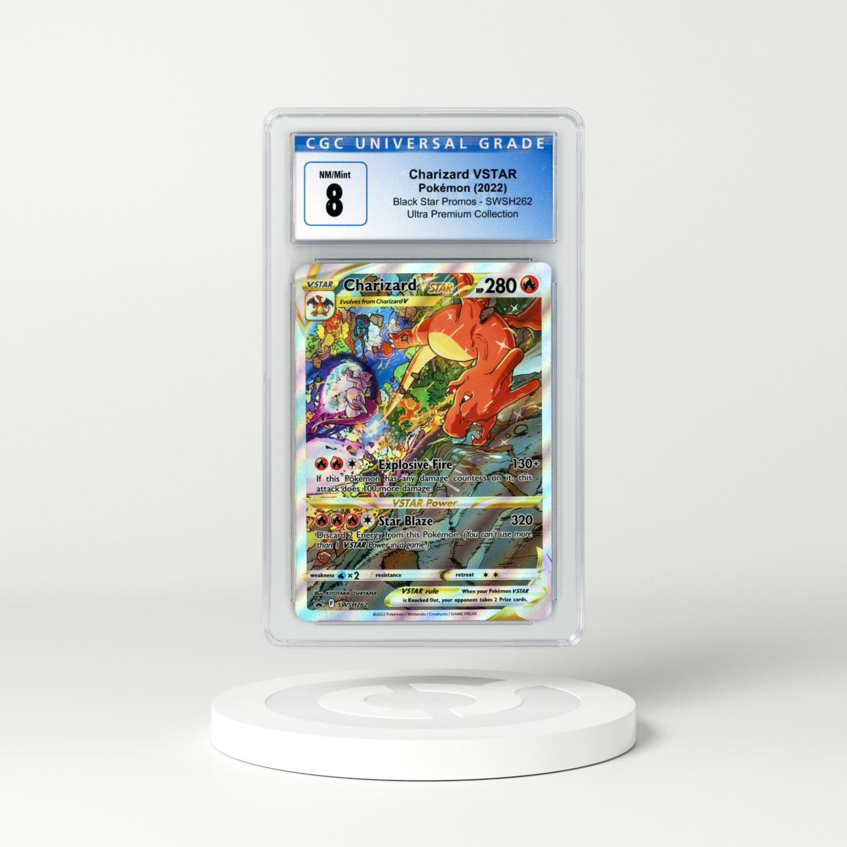 2022 DP Black Star Promos #SWSH262 Charizard VSTAR - Full Art Holo (CGC 8 NM-MT)
