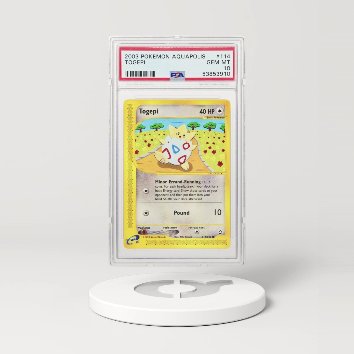2003 Aquapolis #114 Togepi (PSA 10 GEM MINT)