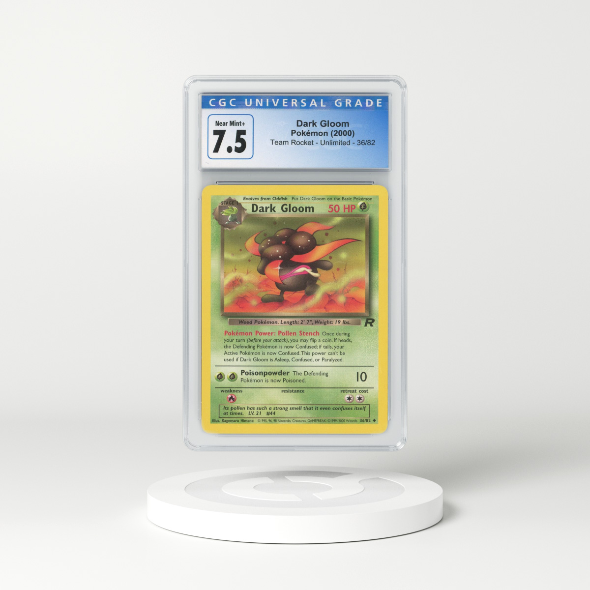2000 Team Rocket #36 Dark Gloom (CGC 7.5 NM+)