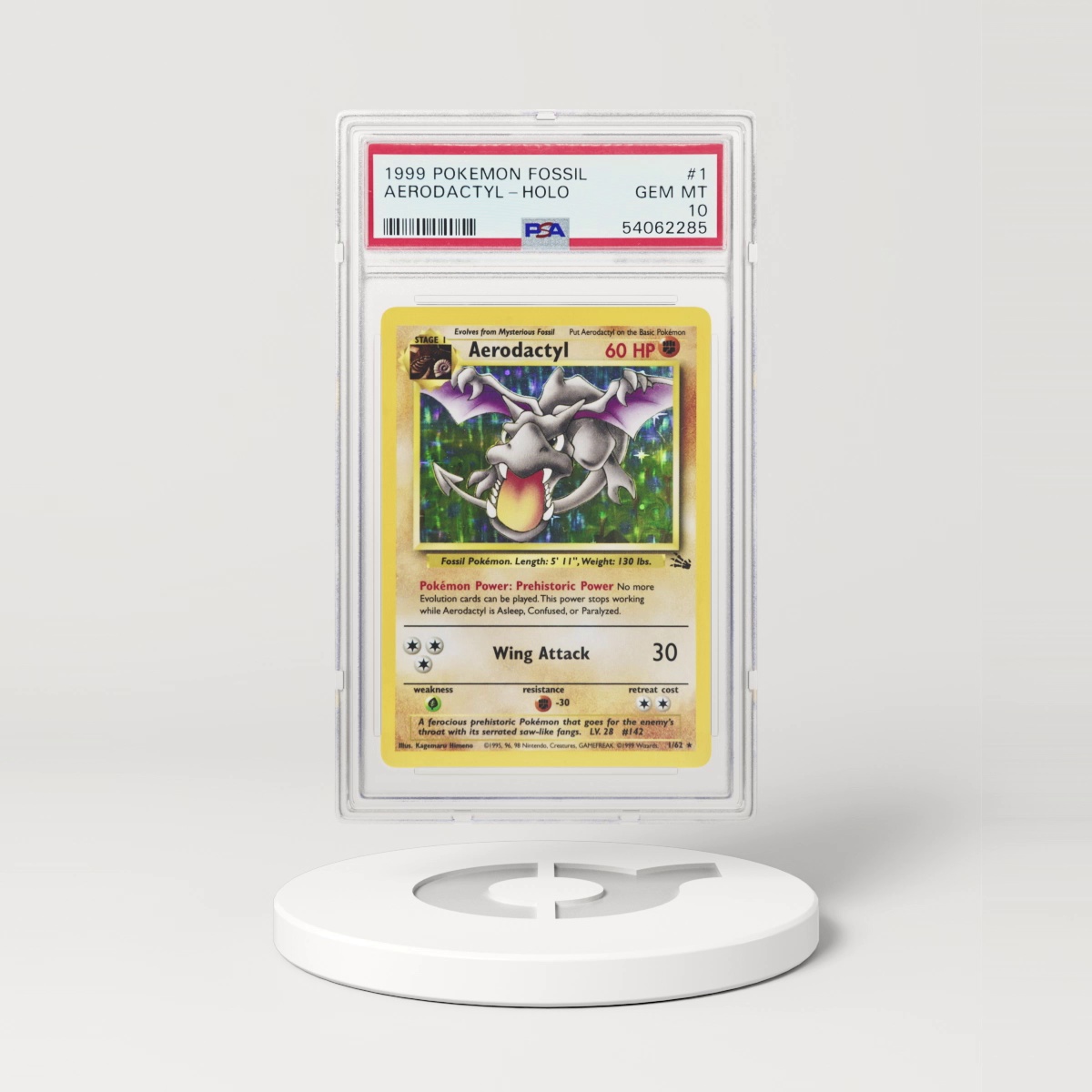 1999 Fossil #1 Aerodactyl - Holo (PSA 10 GEM MINT)