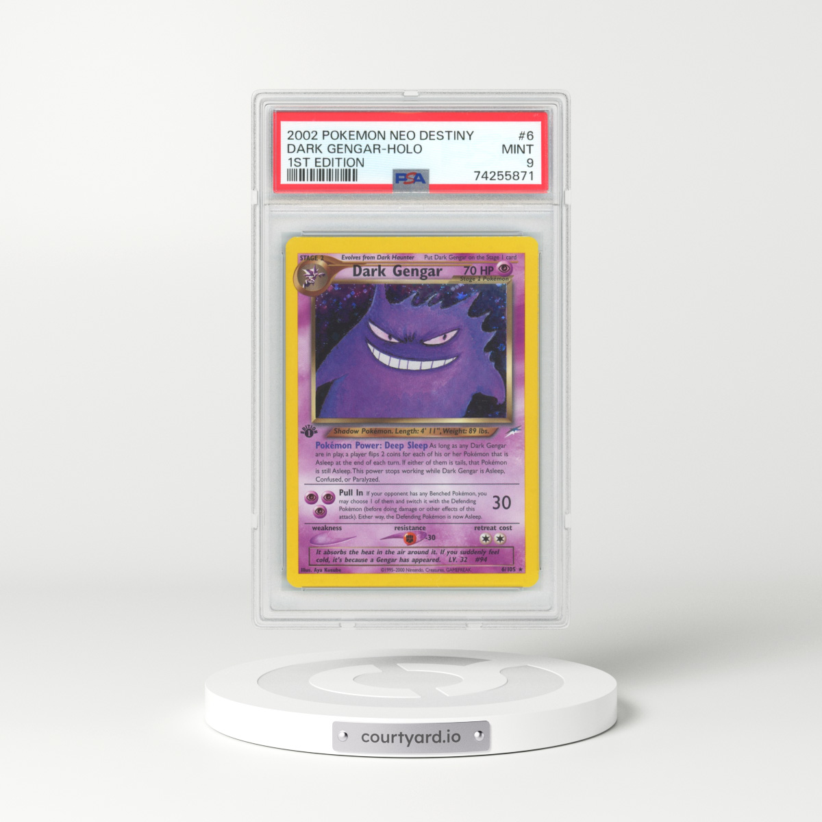 2002 Dark Gengar Holo 1st Edition - Pokmon Neo Destiny PSA 9 MINT
