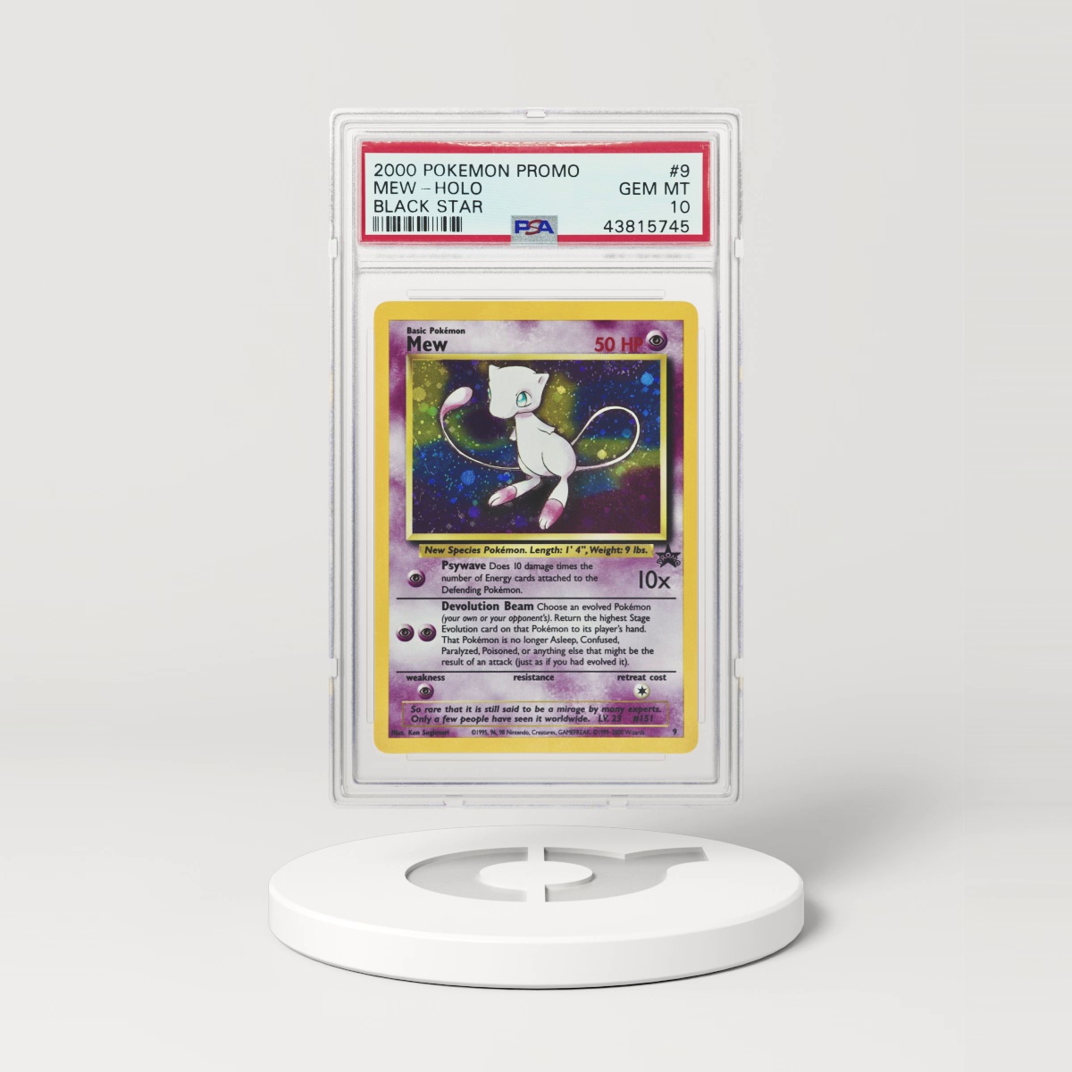 2000 Black Star Promo #9 Mew - Holo (PSA 10 GEM MINT)