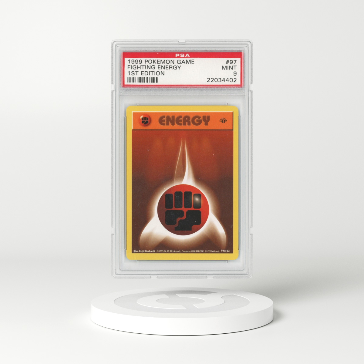 1999 Base Set #97 Fighting Energy - 1st Edition (PSA 9 MINT)