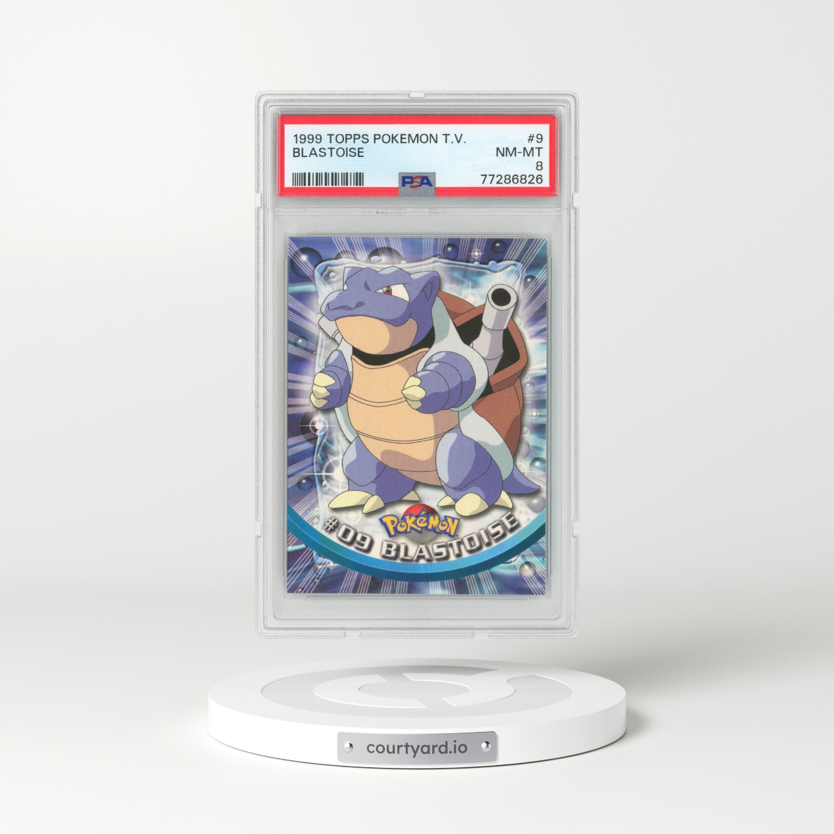 1999 Topps Pokemon TV #9 Blastoise (PSA 8 NM-MT)
