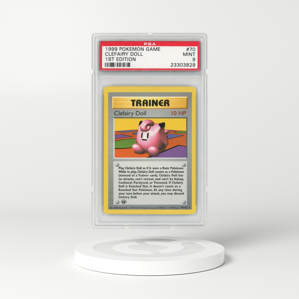1999 Base Set #70 Clefairy Doll - 1st Edition (PSA 9 MINT)