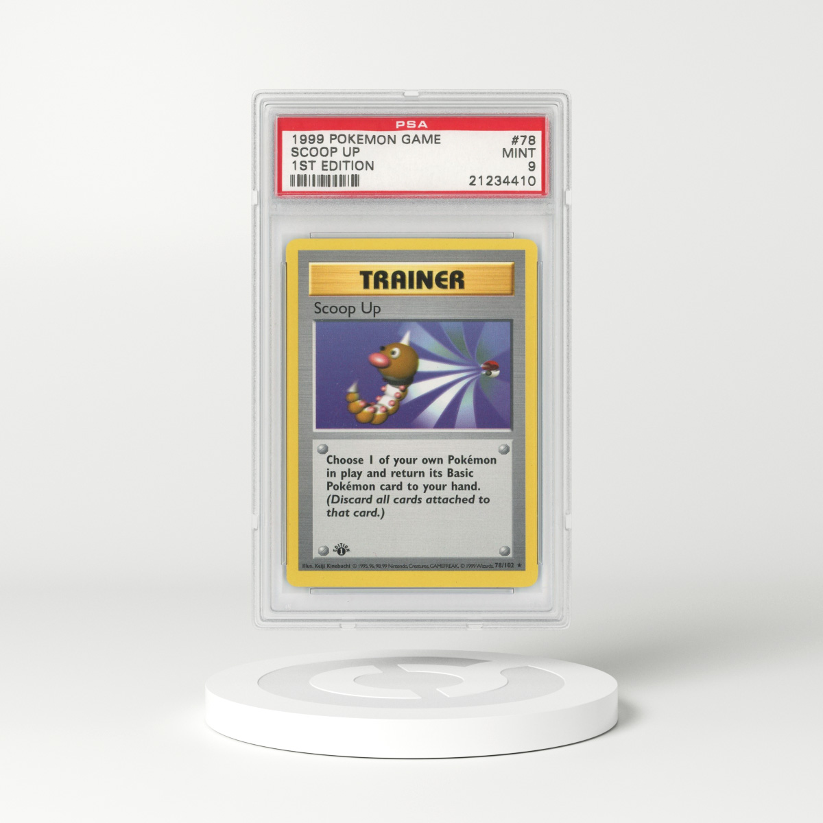 1999 Base Set #78 Scoop Up - 1st Edition (PSA 9 MINT)