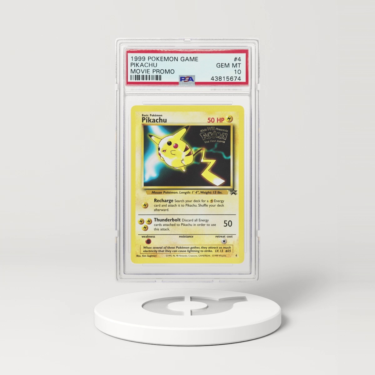 1999 Black Star Promo #4 Pikachu (PSA 10 GEM MINT)