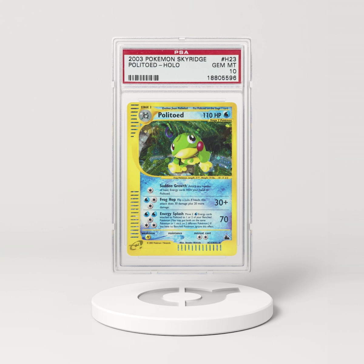 2003 Skyridge #H23 Politoed - Holo (PSA 10 GEM MINT)