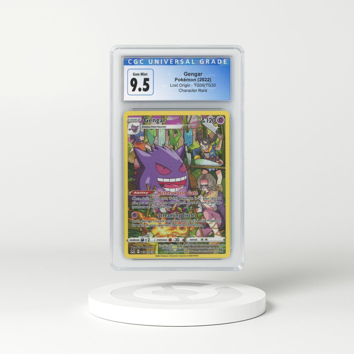 Pokemon Gengar F/A Trainer Gallery PSA 9 MINT - 2022 Lost Origin