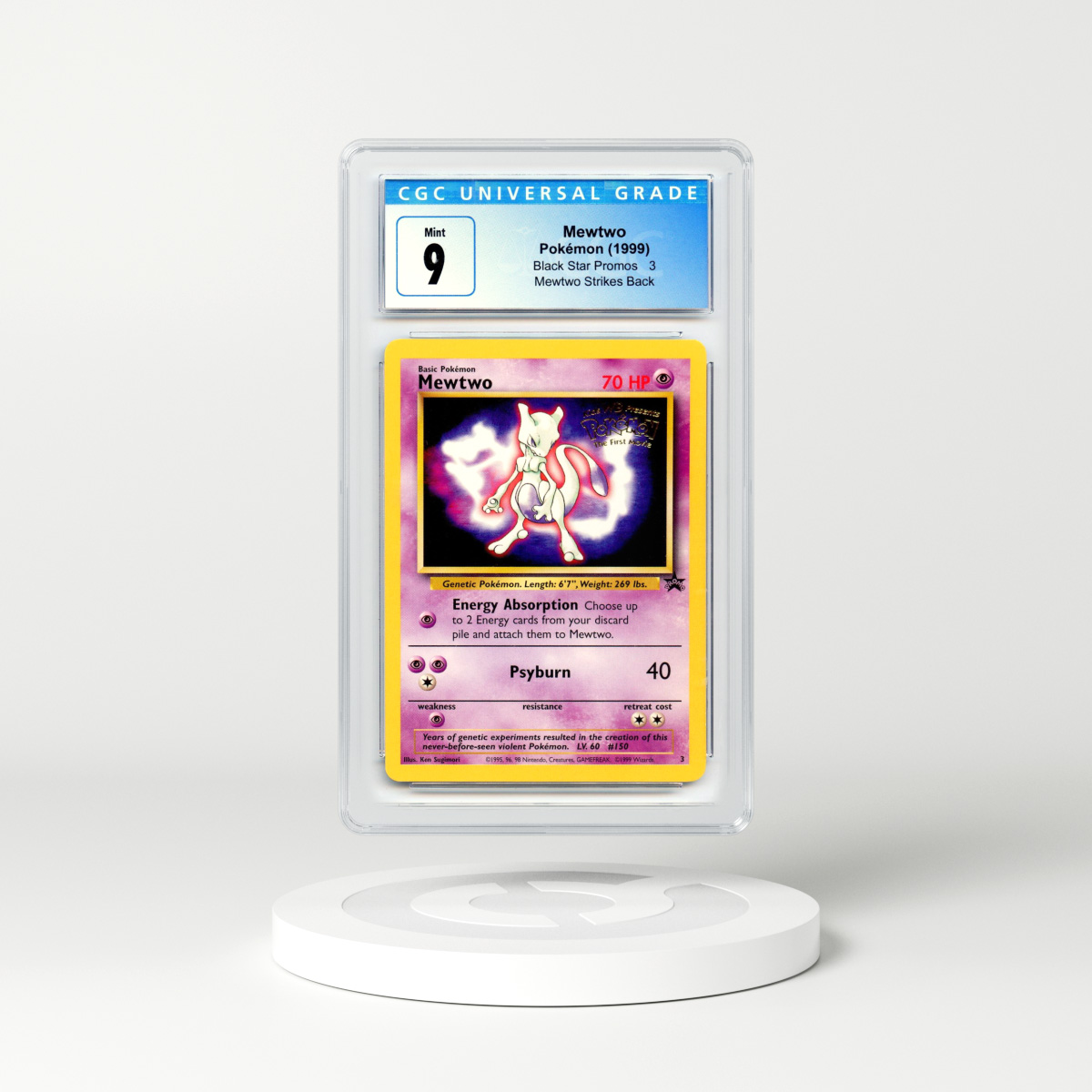 1999 Pokémon Movie Promo #3 Mewtwo (CGC 9 MINT)