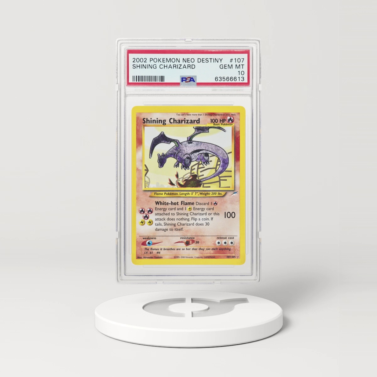 2002 Neo Destiny #107 Shining Charizard - Holo (PSA 10 GEM MINT)