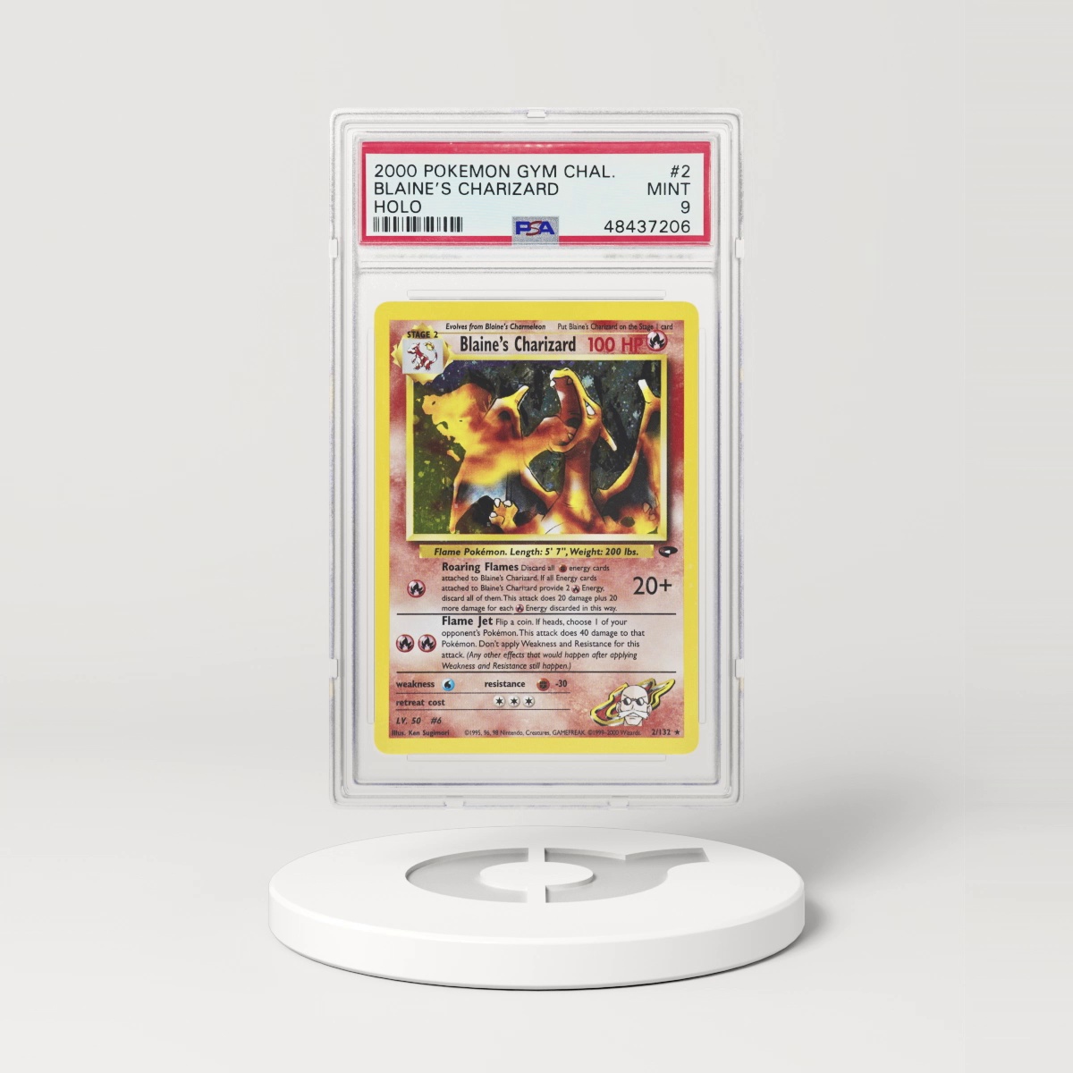 2000 Gym Challenge #2 Blaine's Charizard - Holo (PSA 9 MINT)