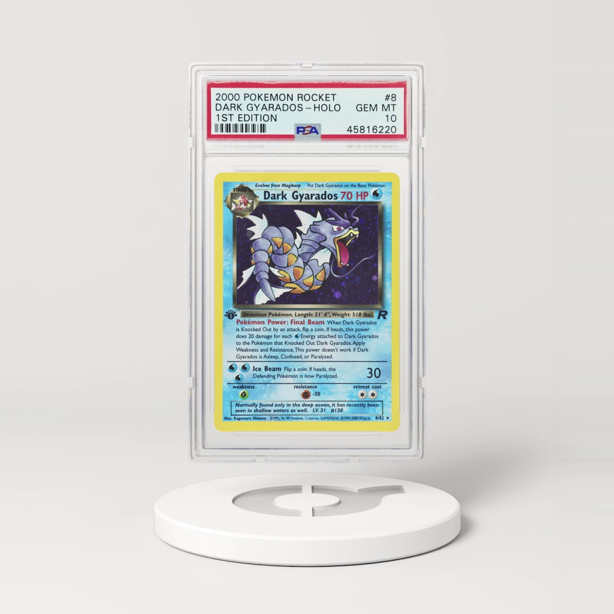 Pokemon Dark Gyarados #8 online 1st Ed PSA 9