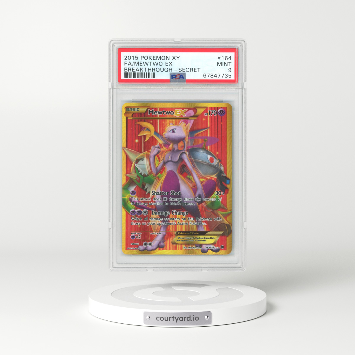 Mewtwo EX - XY Breakthrough Pokémon card 164/162