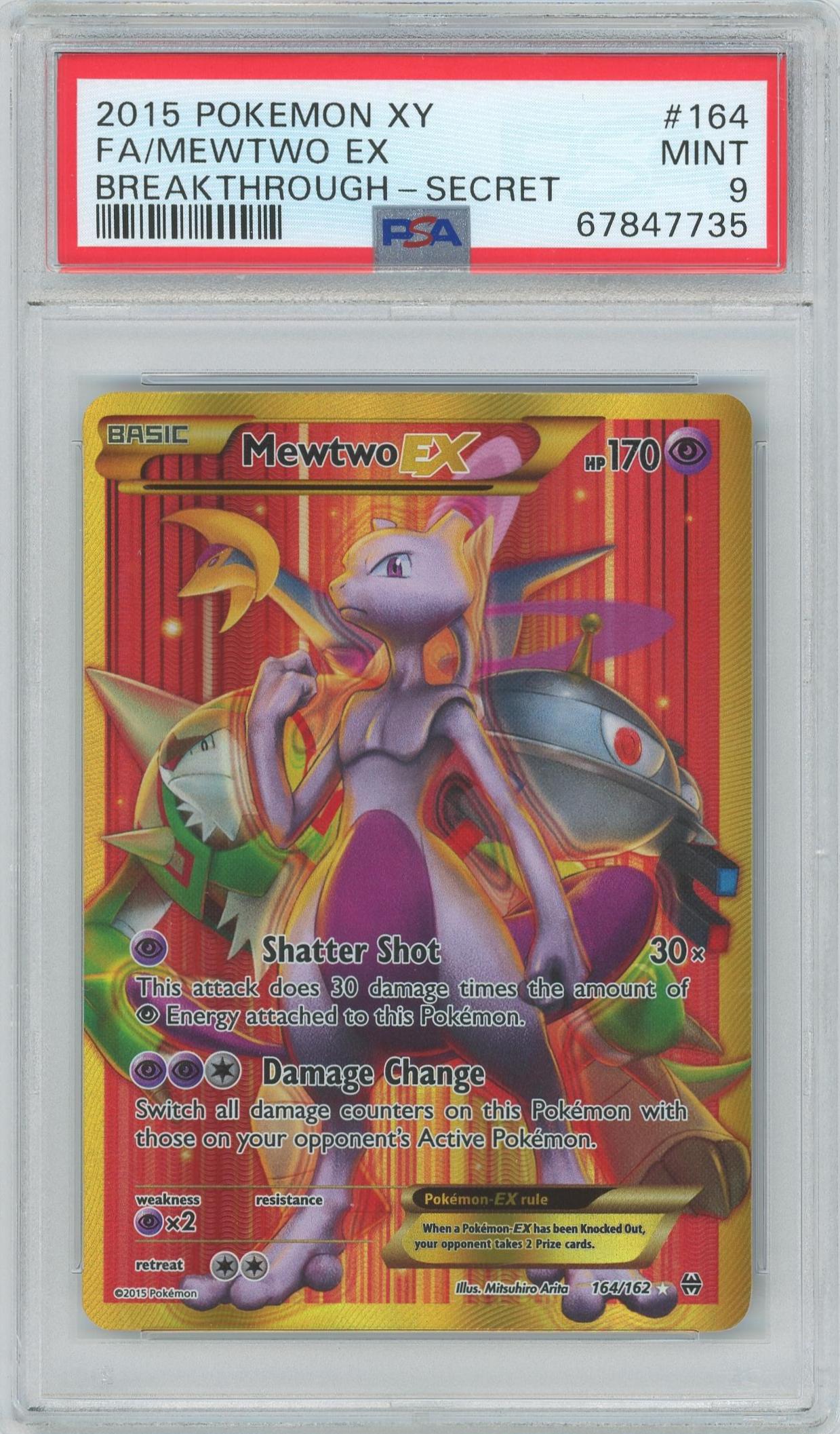 Mewtwo EX - XY Breakthrough Pokémon card 164/162