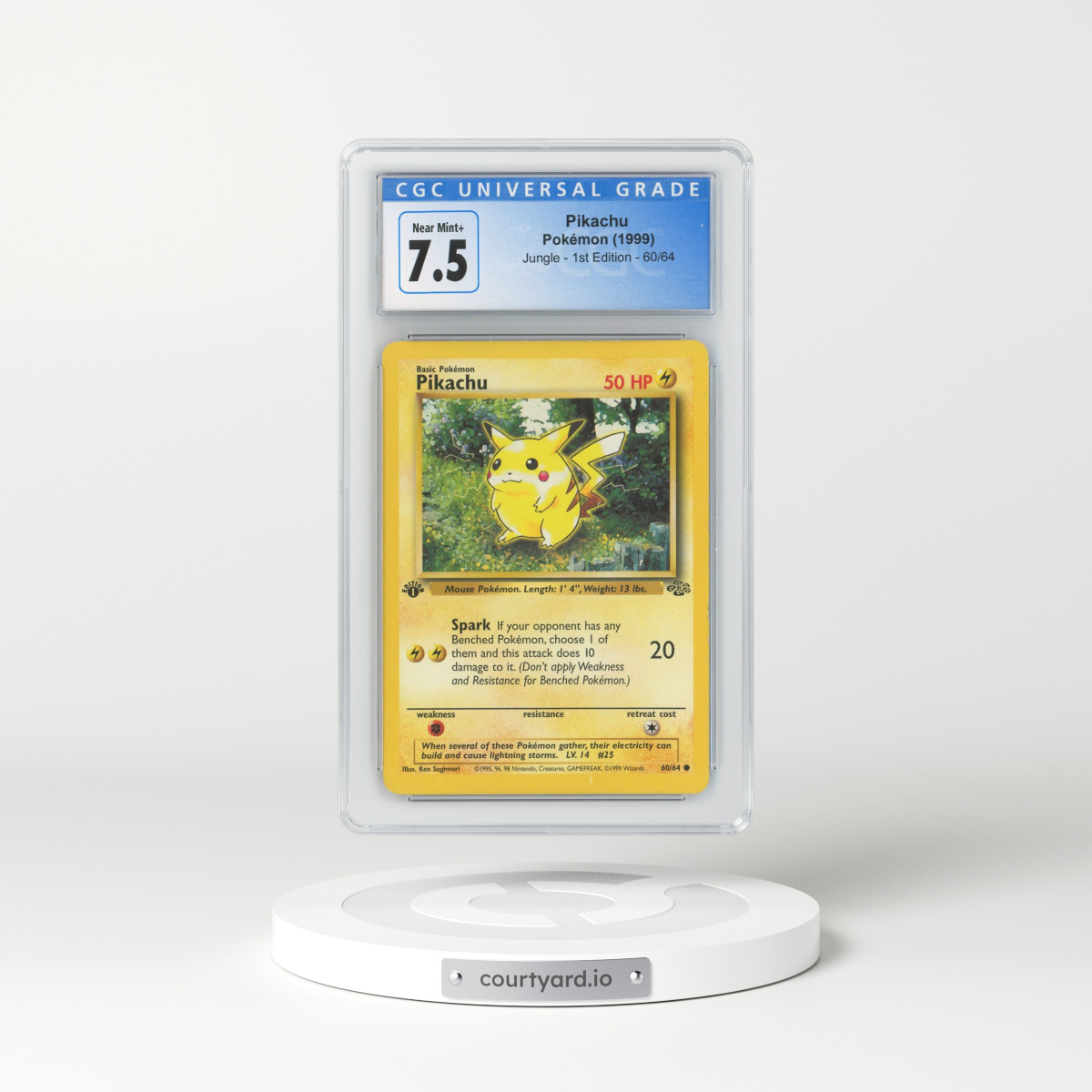 1999.pekatu.CGC.ＧＥＭＭＴ Pokémon CGC Universal Grade Card 1999 Pikachu 8.5 | eBay