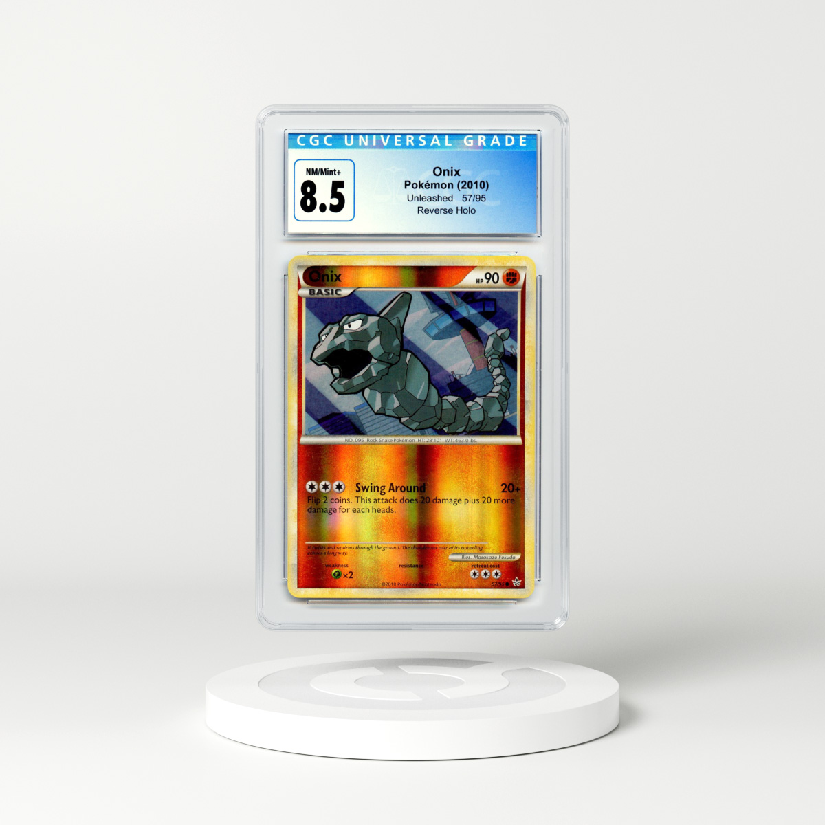 2010 HeartGold SoulSilver #57 Onix - Holo (CGC 8.5 NM-MT+)