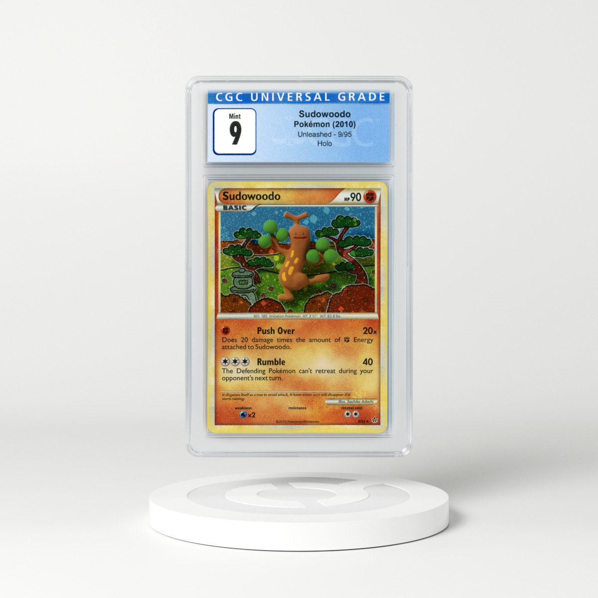 2010 HS Unleashed #9 Sudowoodo - Holo (CGC 9 MINT)