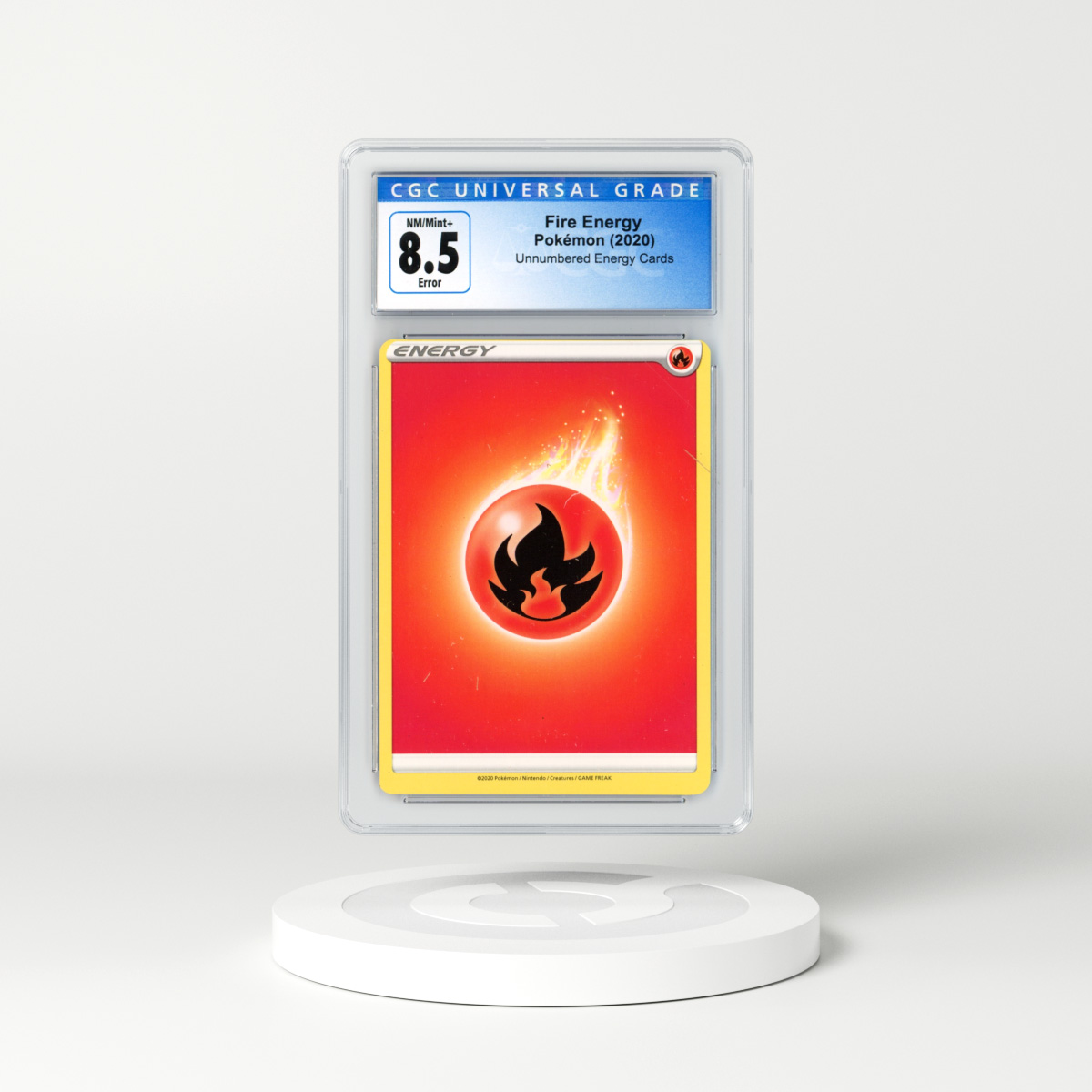 2020 Unnumbered Energy Cards Fire Energy (CGC 8.5 NM-MT+)