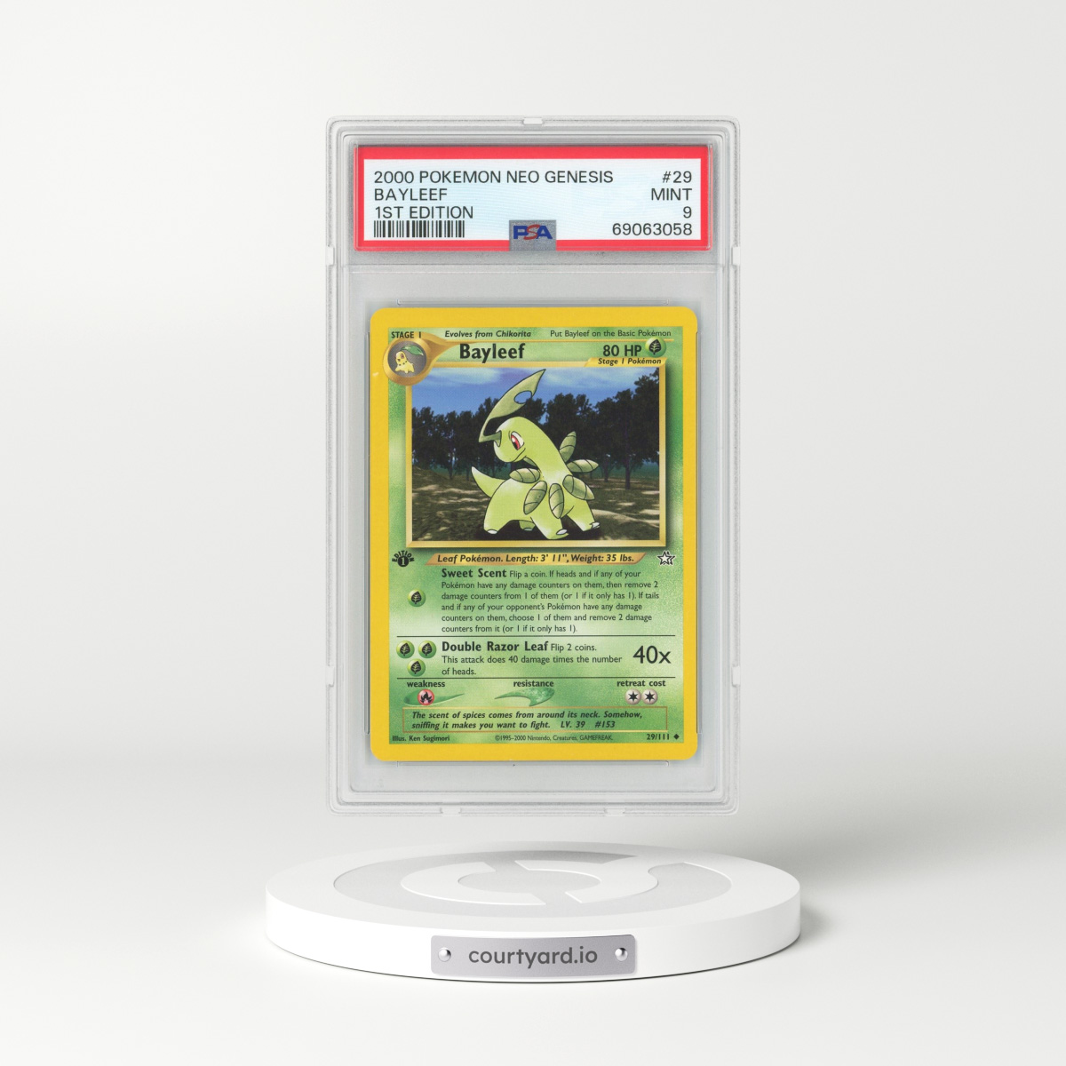 2000 Neo Genesis #29 Bayleef - 1st Edition (PSA 9 MINT)