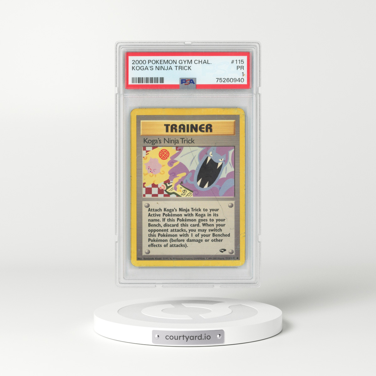 2000 Gym Challenge #115 Koga's Ninja Trick (PSA 1 PR)