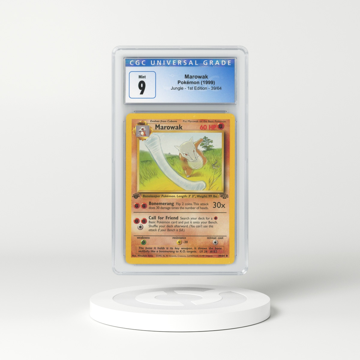 1999 Jungle #39 Marowak - 1st Edition (CGC 9 MINT)