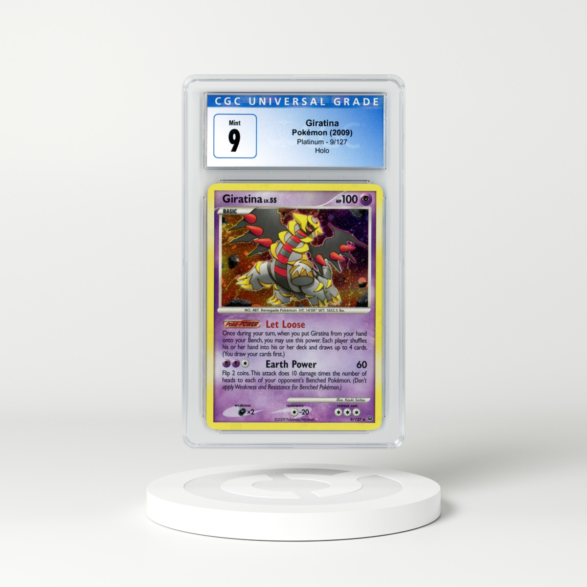 2009 Platinum #9 Giratina - Holo (CGC 9 MINT)
