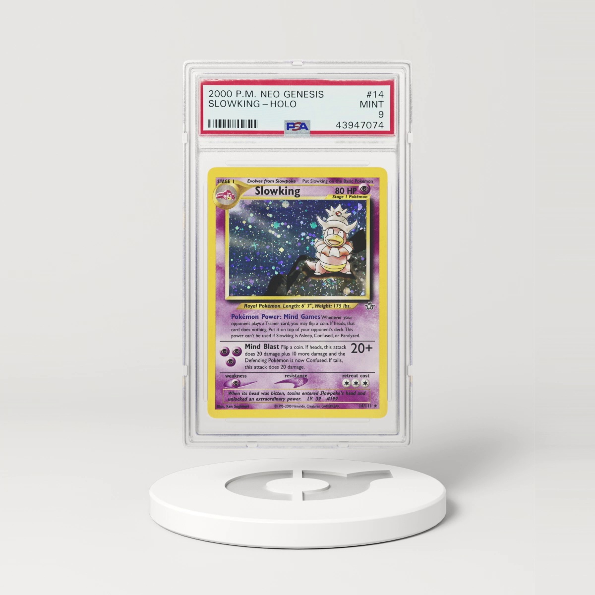 2000 Neo Genesis #14 Slowking - Holo (PSA 9 MINT)