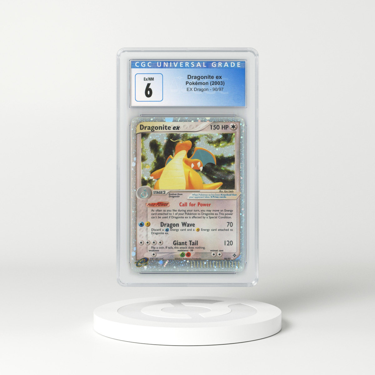 2003 EX Dragon #90 Dragonite ex - Holo (CGC 6 EX-MT)