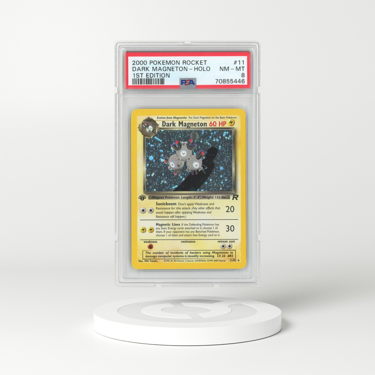 Pokmon 1st EDITION Dark Magneton #28/82 Non-Holo Rare Team Rocket