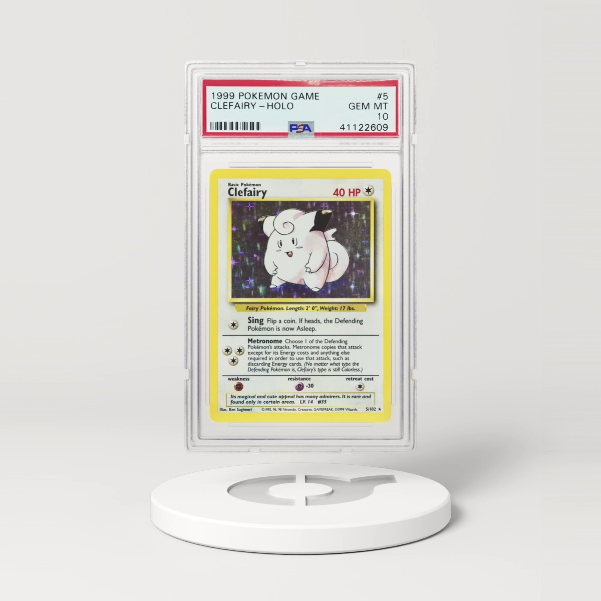 1999 Base Set #5 Clefairy - Holo (PSA 10 GEM MINT)