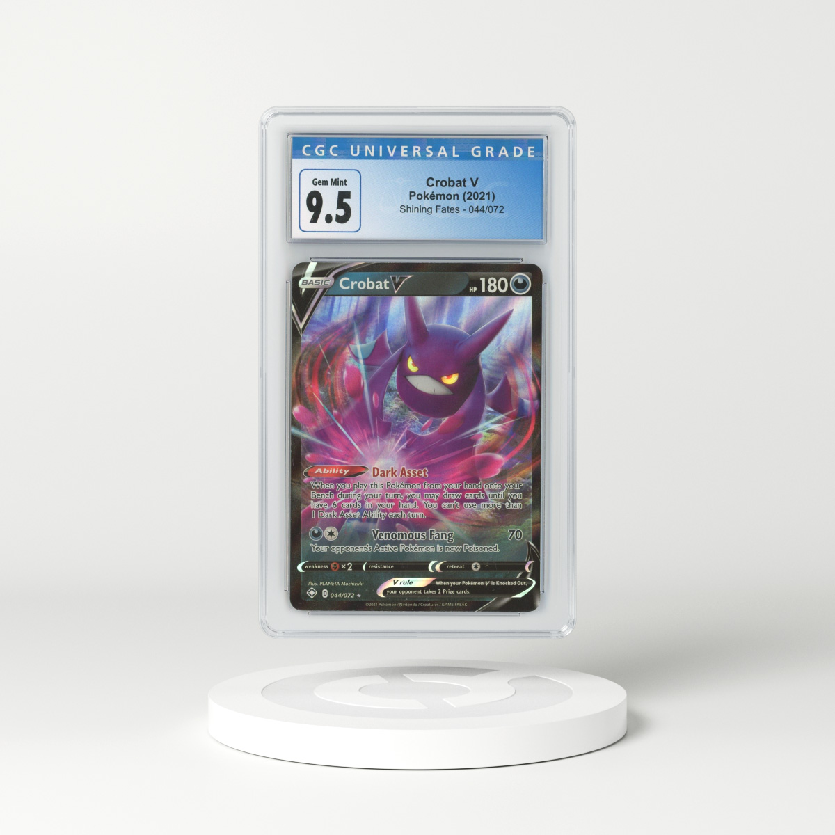 2021 Shining Fates #44 Crobat V - Full Art Holo (CGC 9.5 GEM MINT)