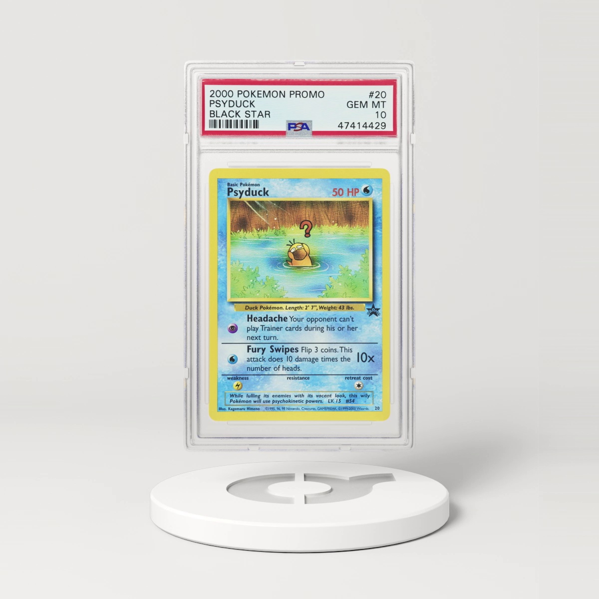 2000 Black Star Promo #20 Psyduck (PSA 10 GEM MINT)